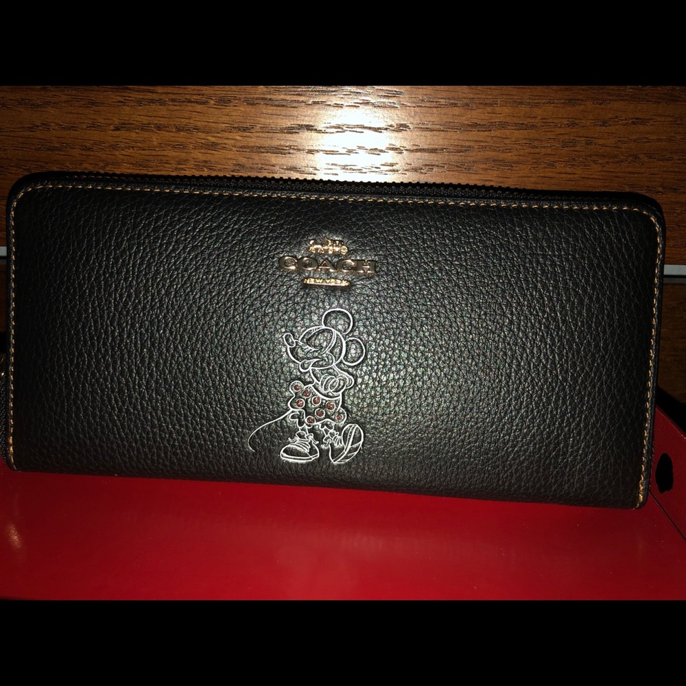 Coach Disney Minnie Mouse Wallet with sequins